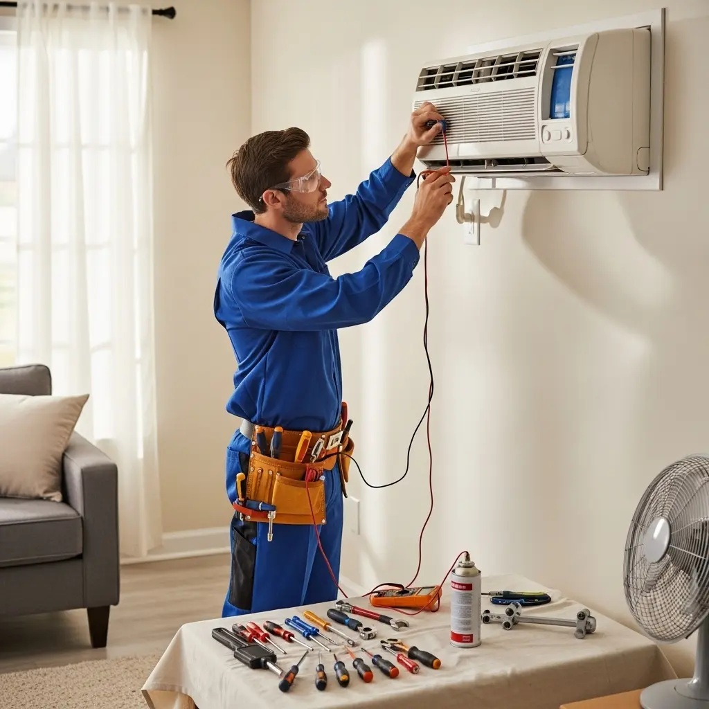 Alaşehir Goodman Goodman klima gaz dolumu ve bakım – Enerji verimliliği artırıldı. - Teknik servis örneği